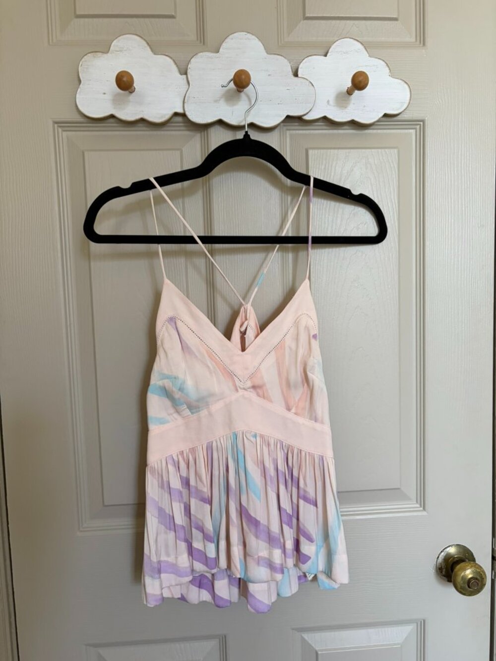 Y2K flowy pastel boho going out top disco revival